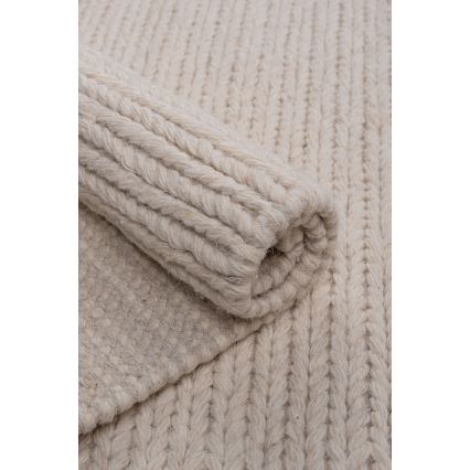 Naturligt tæppe FIR WOOL 160 x 230 cm 2600 g/m² cremefarvet