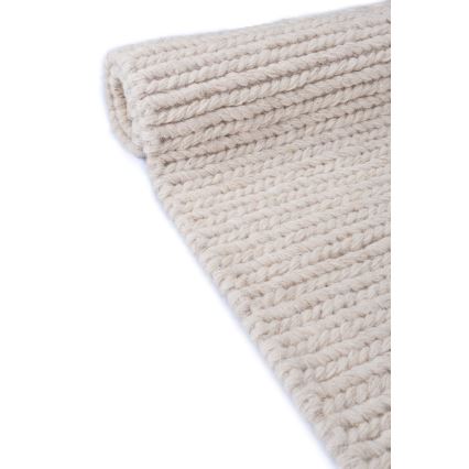 Naturligt tæppe FIR WOOL 160 x 230 cm 2600 g/m² cremefarvet