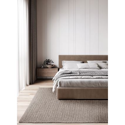 Naturligt tæppe FIR WOOL 160x230 cm 2600 g/m2 beige