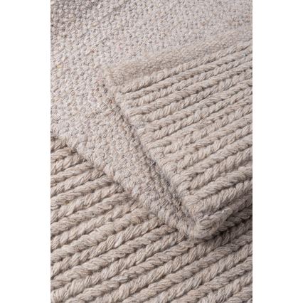 Naturligt tæppe FIR WOOL 160x230 cm 2600 g/m2 beige