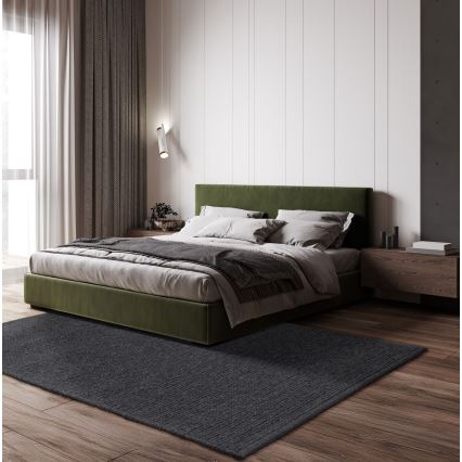 Naturligt tæppe FIR WOOL 70x140 cm 2600 g/m2 antracit