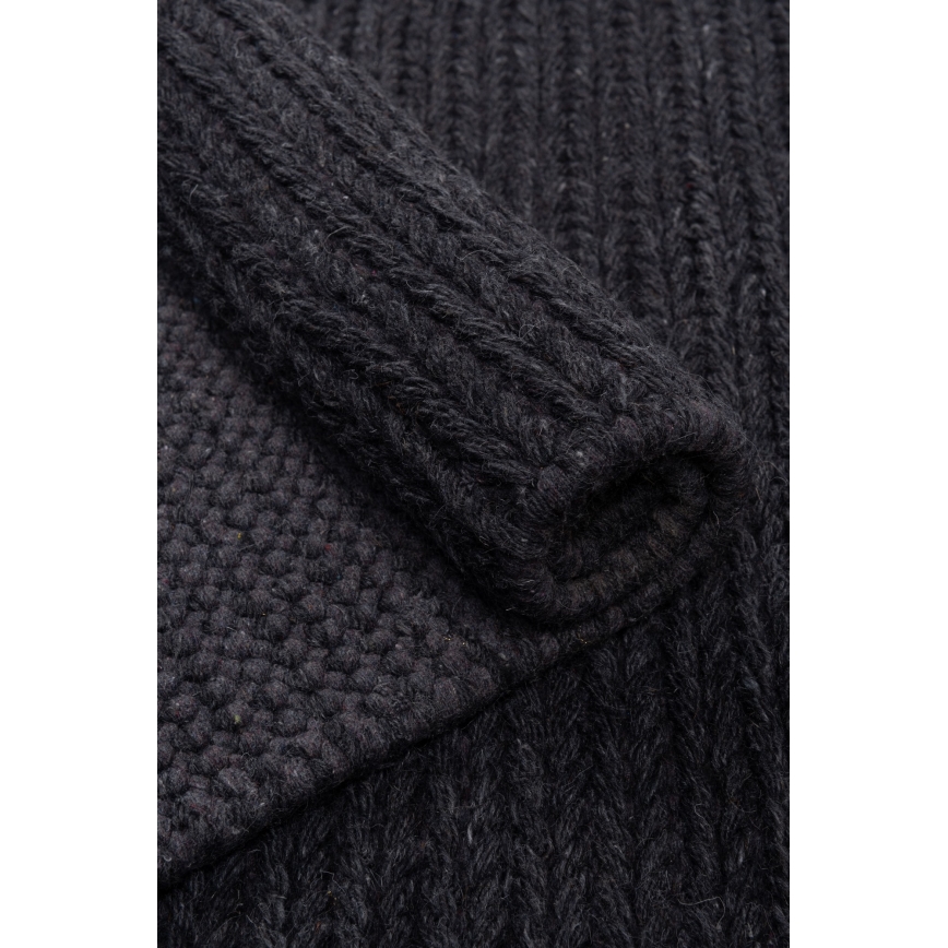 Naturligt tæppe FIR WOOL 70x140 cm 2600 g/m2 antracit