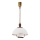 Nedhængt loftlampe RAMONA 1xE27/60W/230V beige/mørkebrun/fyrretræ