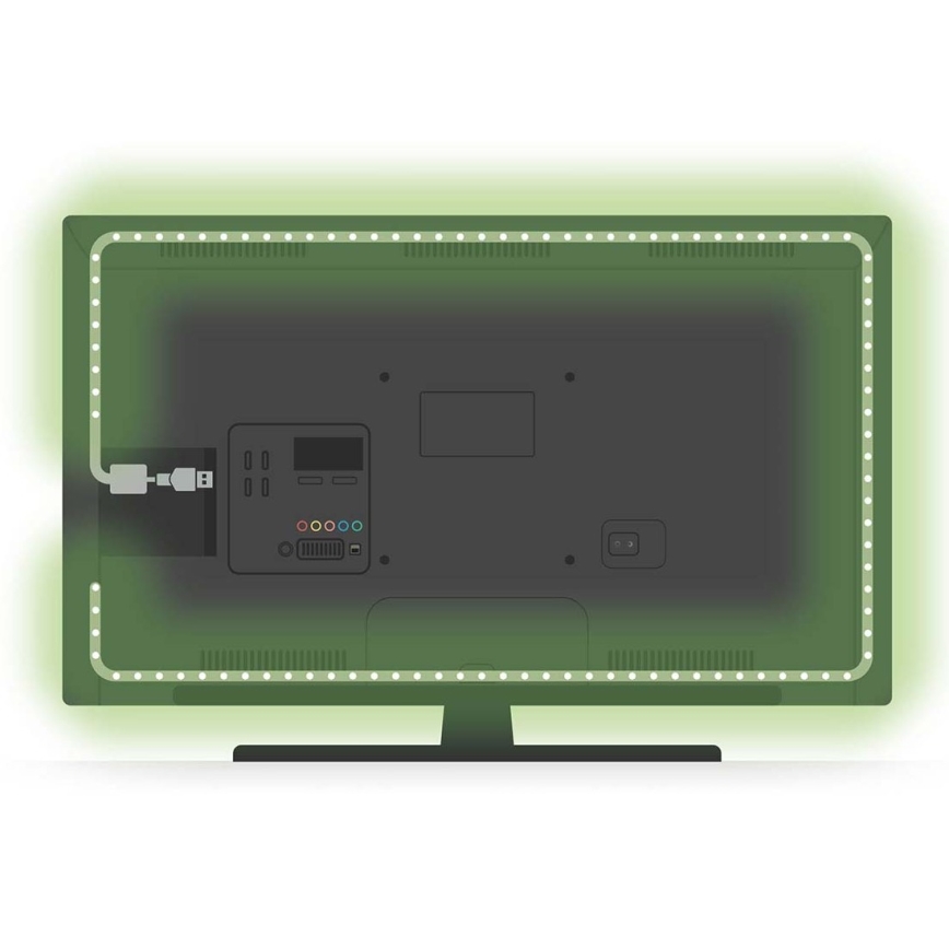LED lysbånd dæmpbart RGB-farver SmartLife 2,4 m LED/4W/5V