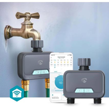 Vandstrømsregulator 4xAA Wi-Fi Tuya IP54