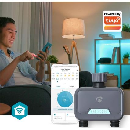 Vandstrømsregulator 4xAA Wi-Fi Tuya IP54