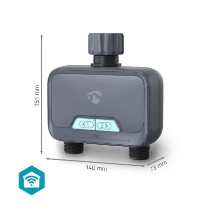 Vandstrømsregulator 4xAA Wi-Fi Tuya IP54