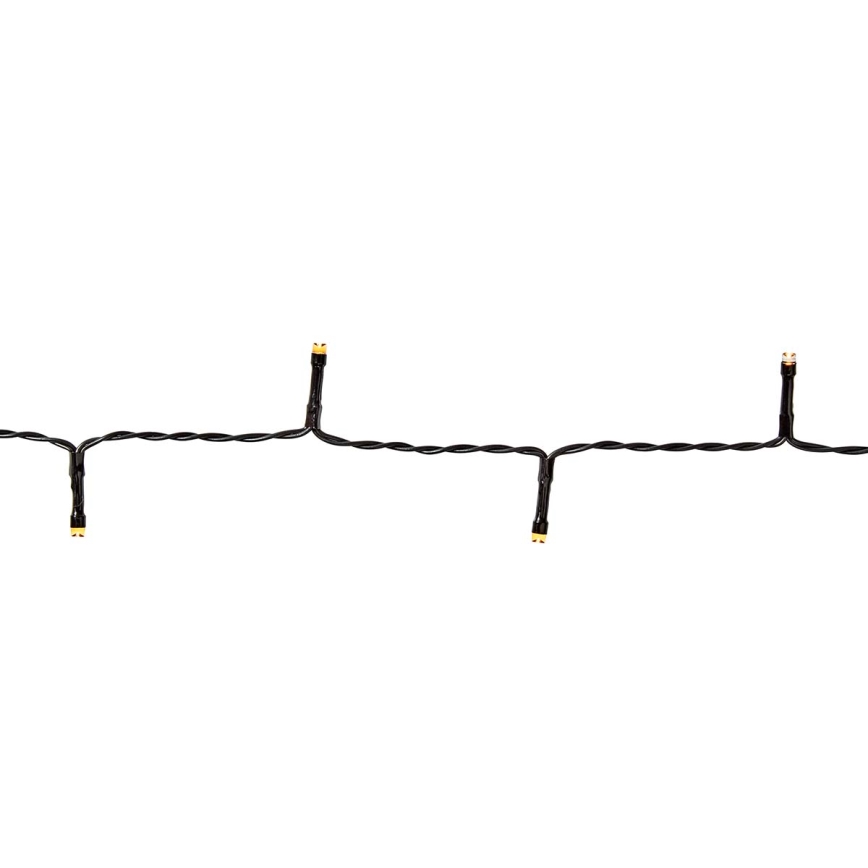 LED udendørs lyskæde 192xLED/7 funktioner/3xAA 14,9m IP44 varmhvid