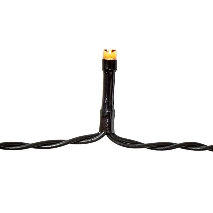 LED udendørs lyskæde 96xLED/7 funktioner/3xAA 7,7m IP44 varm hvid