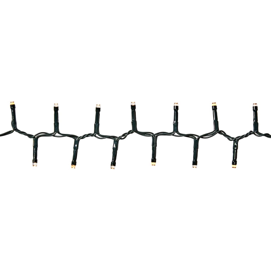 LED udendørs lyskæde 400xLED/7 funktioner 11m IP44 varm hvid