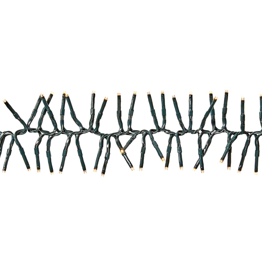 LED udendørs lyskæde 768 LED/7 funktioner 8,6 m IP44 varm hvid