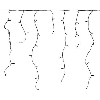 LED udendørs lysgardin 180xLED/7 funktioner 10,9m IP44 varm hvid