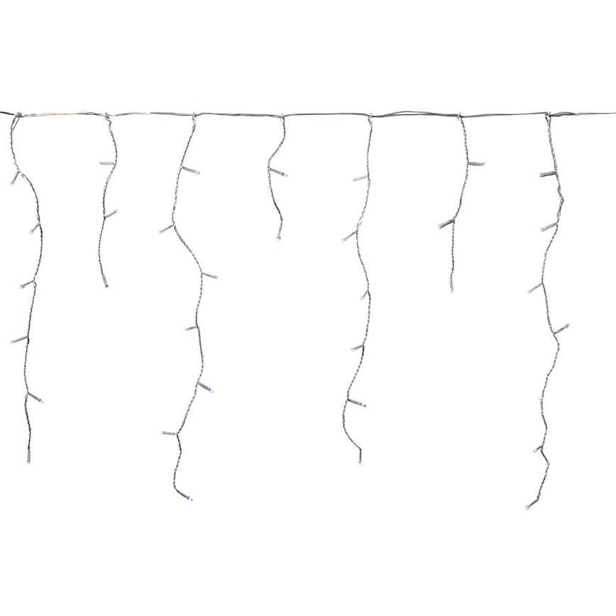 LED udendørs gardinlys 180xLED/7 funktioner 10,9m IP44 kold hvid