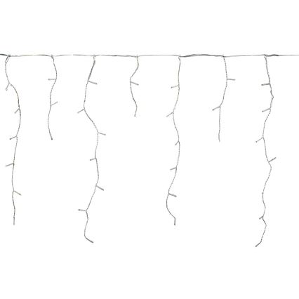 LED udendørs gardinlys 180xLED/7 funktioner 10,9m IP44 kold hvid