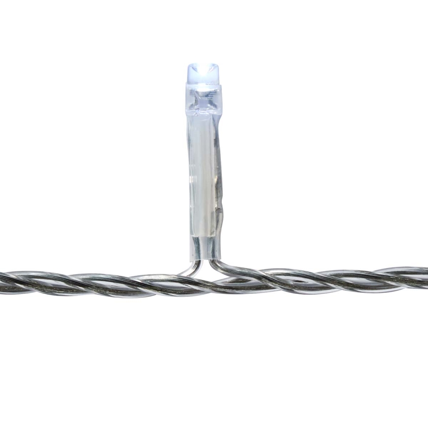 LED udendørs julegardin 180xLED/7 funktioner 10,9m IP44 kold hvid