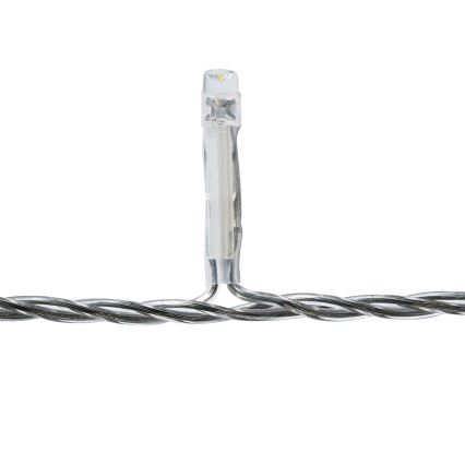 LED udendørs julegardin 180xLED/7 funktioner 10,9m IP44 kold hvid