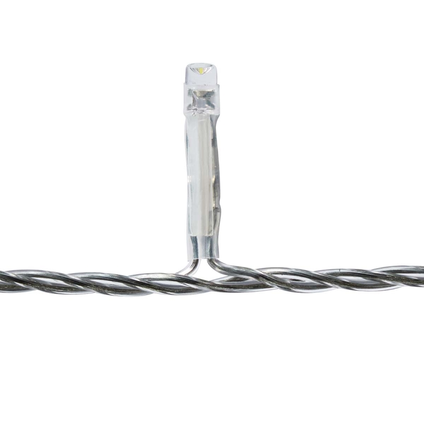 LED udendørs julegardin 180xLED/7 funktioner 10,9m IP44 kold hvid