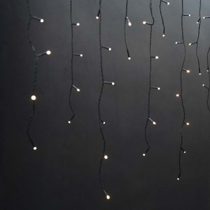 LED udendørs julegardin 360xLED/7 funktioner 14 m IP44 varm hvid
