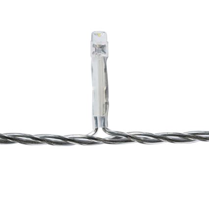 LED udendørs gardin 360 LED / 7 funktioner, 14 m, IP44, kold hvid