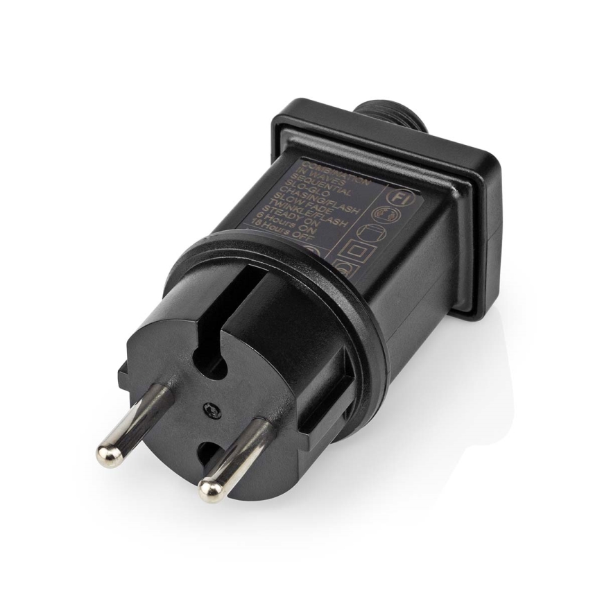 LED udendørs julegardin 160xLED/7 funktioner 5m IP44 varm hvid
