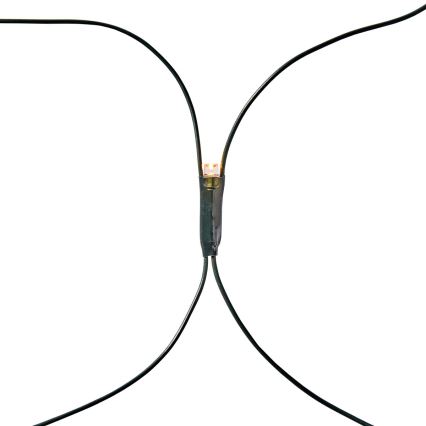 LED udendørs gardinlys 160xLED/7 funktioner 5 m IP44 varmhvid