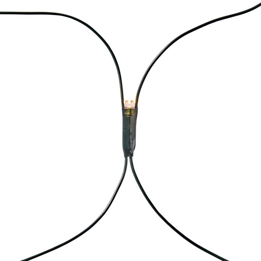 LED udendørs gardinlys 160xLED/7 funktioner 5 m IP44 varmhvid