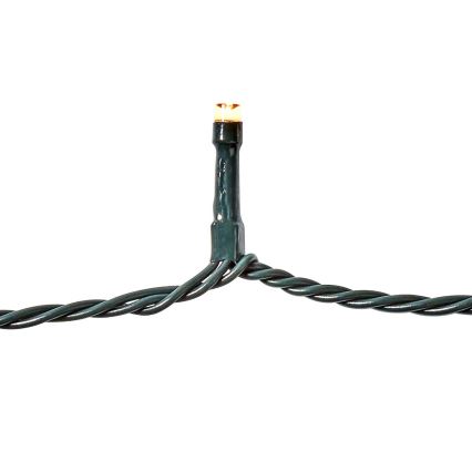 LED udendørs julelyskæde 720 LED/7 funktioner 57 m IP44 varm hvid