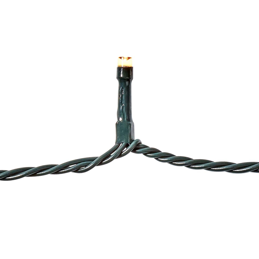 LED udendørs julelyskæde 720 LED/7 funktioner 57 m IP44 varm hvid