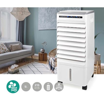 Luftkøler 65W/230V hvid + fjernbetjening