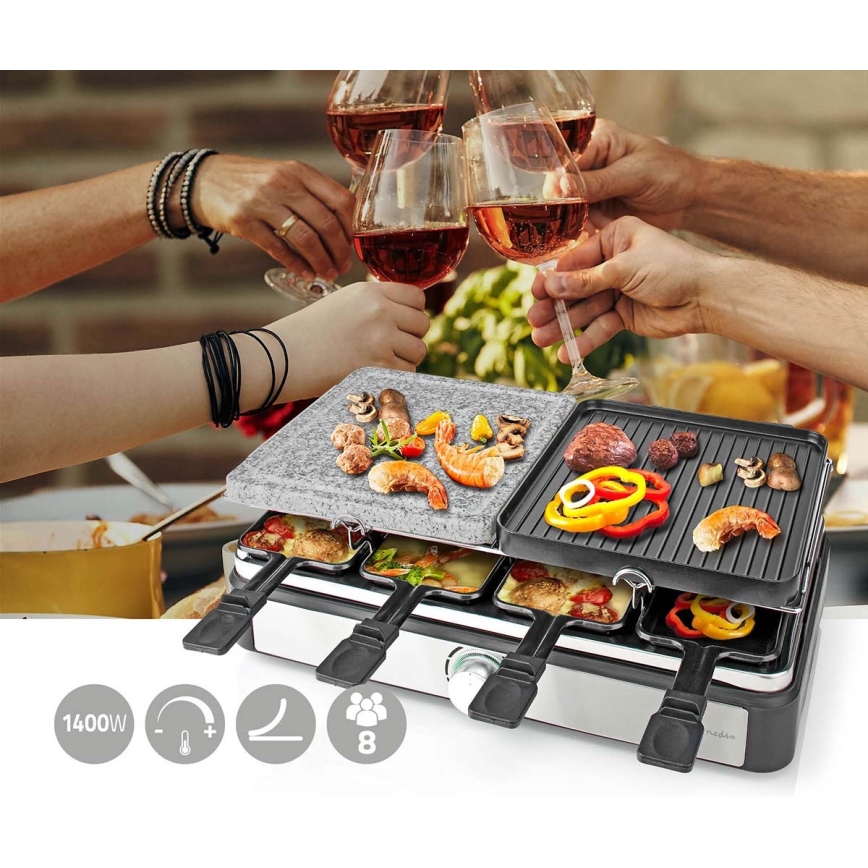 Raclette med tilbehør 1400W/230V