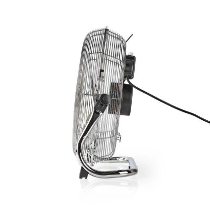 Gulvventilator 80W/230V skinnende krom