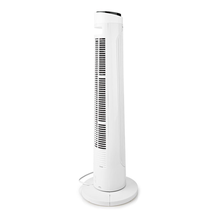 Gulvventilator 50W/230V hvid + fjernbetjening