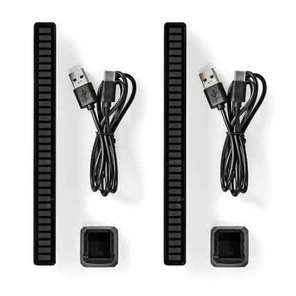 SÆT 2x LED RGB Genopladelig bordlampe LED/250 mAh