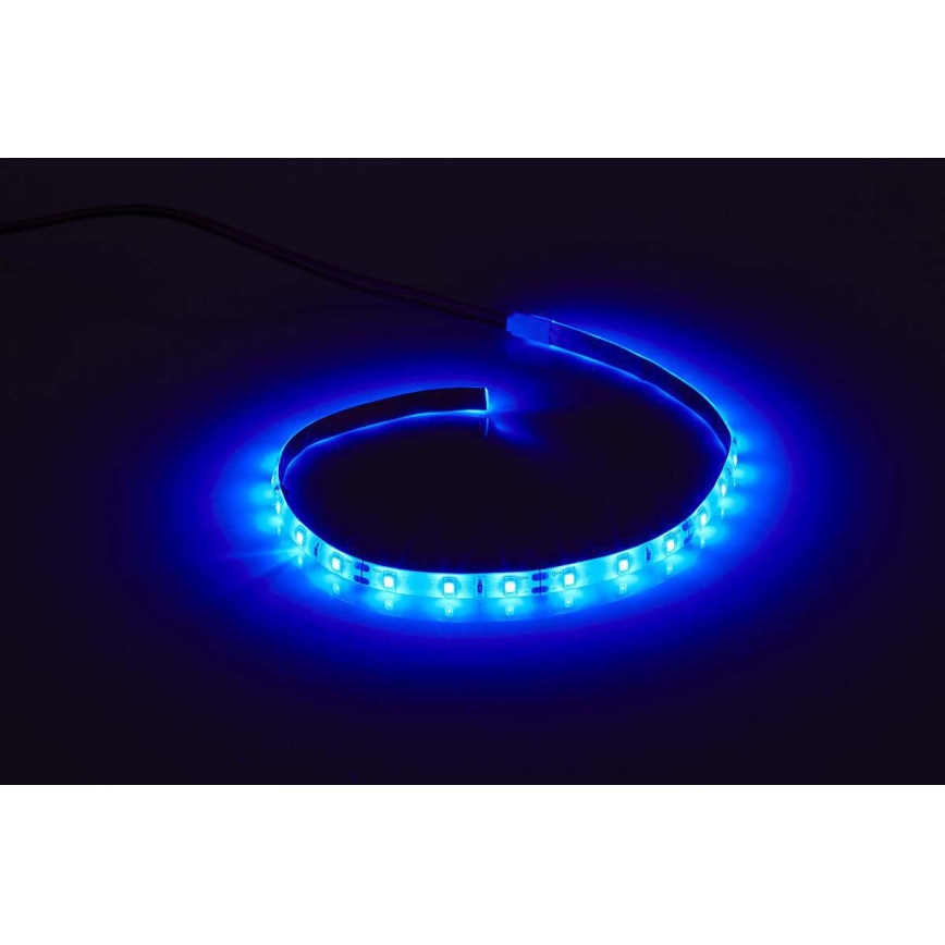 LED lysbånd til PC med strømforsyning SATA 100 cm 12V blå