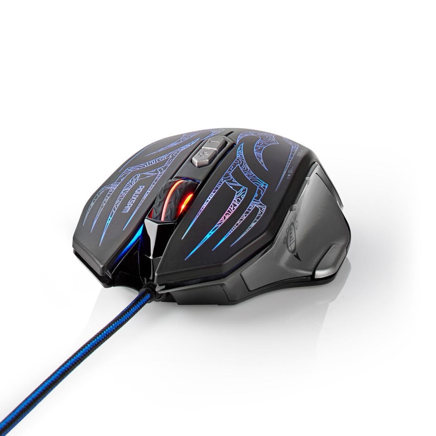 Gaming-mus LED RGB 4000 DPI 9 knapper