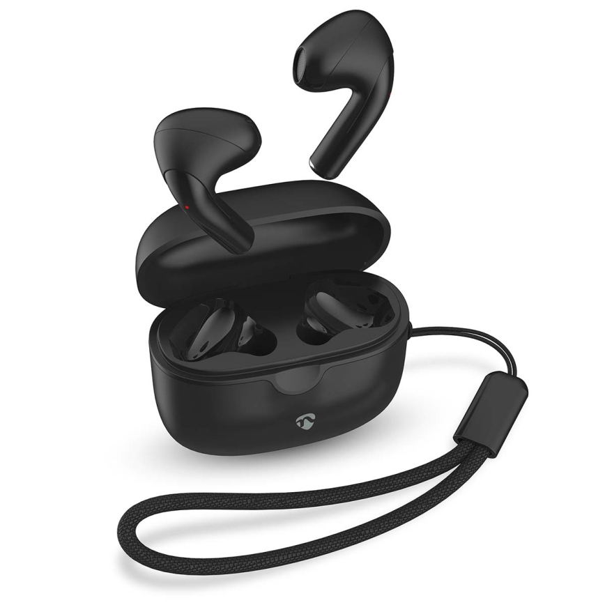 Trådløs earphones 250 mAh + 2x 30 mAh sort
