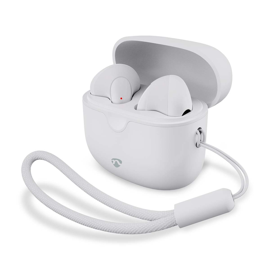 Trådløs earphones 250 mAh + 2x 30 mAh hvid