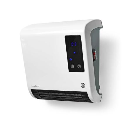 Varmelegeme med LED-display og termostat 2000W/230V IP22 + fjernbetjening