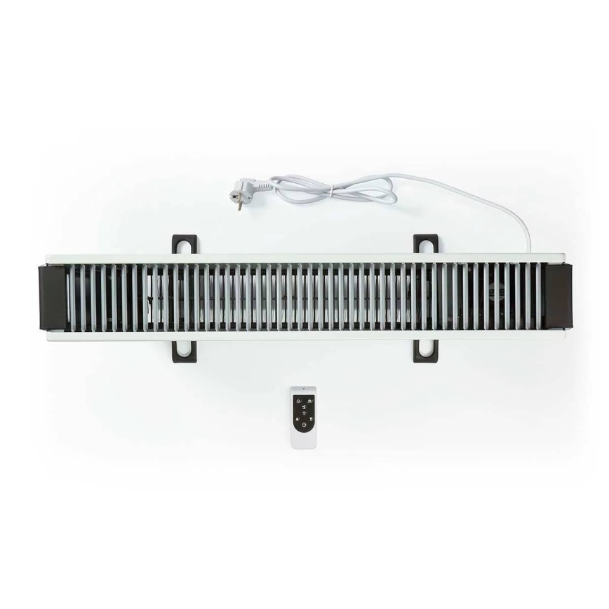 Elektrisk varmeovn/konvektor 750/1250/2000W/230V Wi-Fi Tuya + fjernbetjening