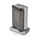 Ventilator med keramisk varmeelement 1000/1500W/230V sølvfarvet