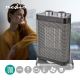 Ventilator med keramisk varmeelement 1000/1500W/230V sølvfarvet
