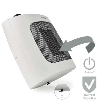 Ventilator med keramisk varmeelement 1000/2000W/230V