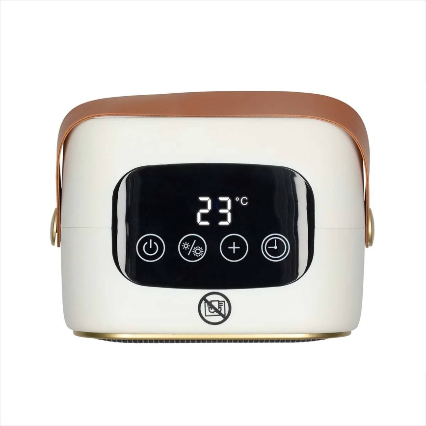 Ventilator med varmeelement og LED-display 900/1200W/230V