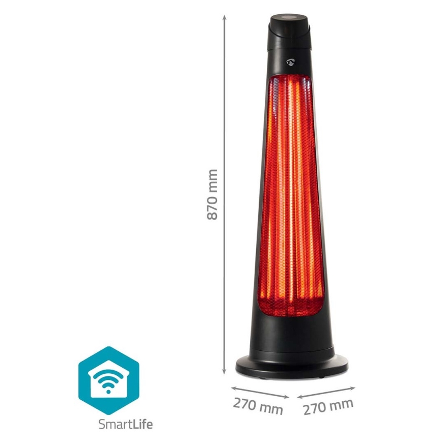 Udendørs varmeelement SmartLife 600/1200W/230V Wi-Fi Tuya IP24