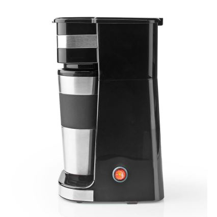Kaffemaskine til 1 kop 0,4 l med travel krus