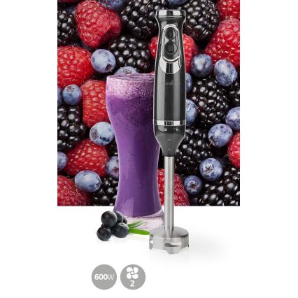 Stavblender 600W/230V sort