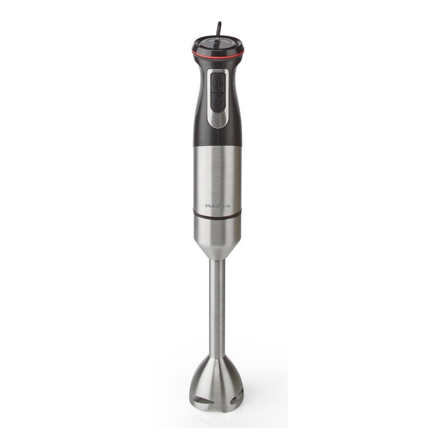 Nedis - Stavblender 4-i-1 800W/230V rustfrit stål