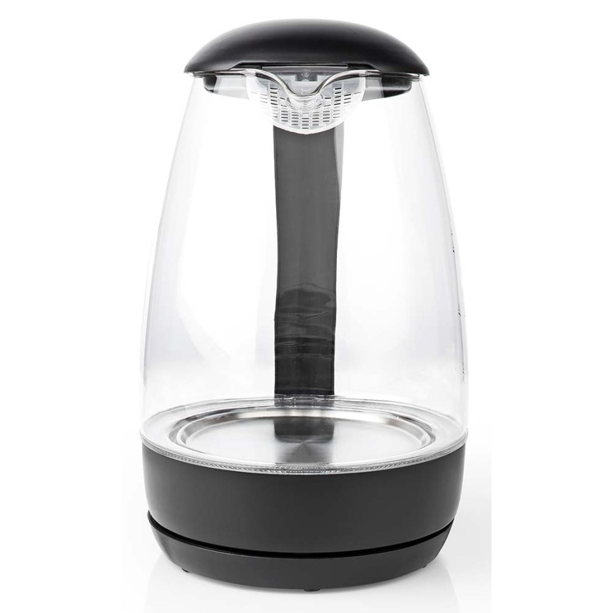 Elkedel med LED-lys 1,7 l 2200W/230V sort