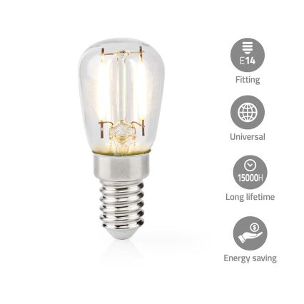 LED køleskabspære T26 E14/2W/230V 2700K