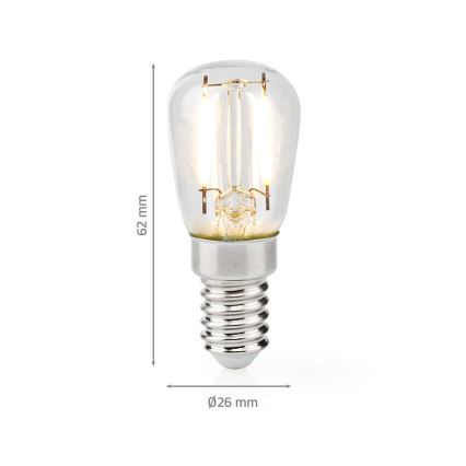 LED køleskabspære T26 E14/2W/230V 2700K